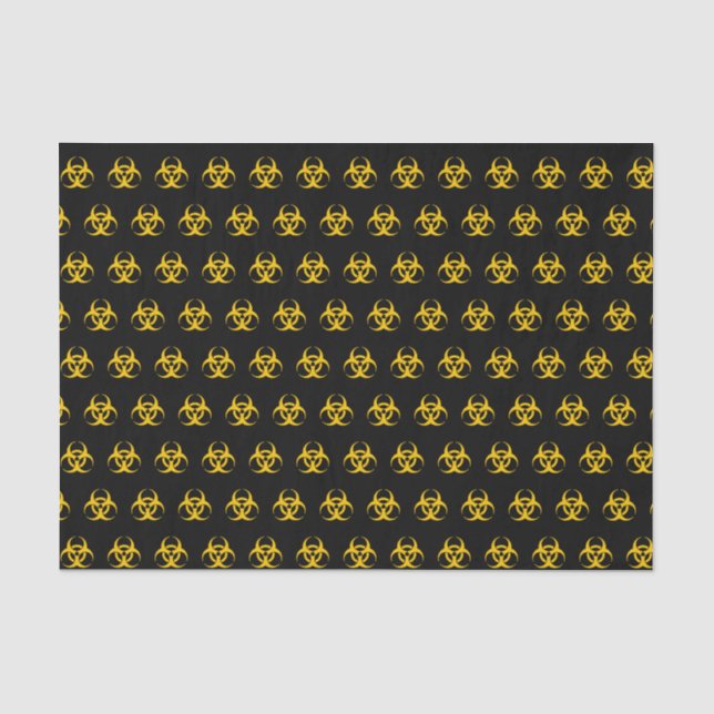 Biogefährdung Icon-Muster Seidenpapier (Vorderseite)