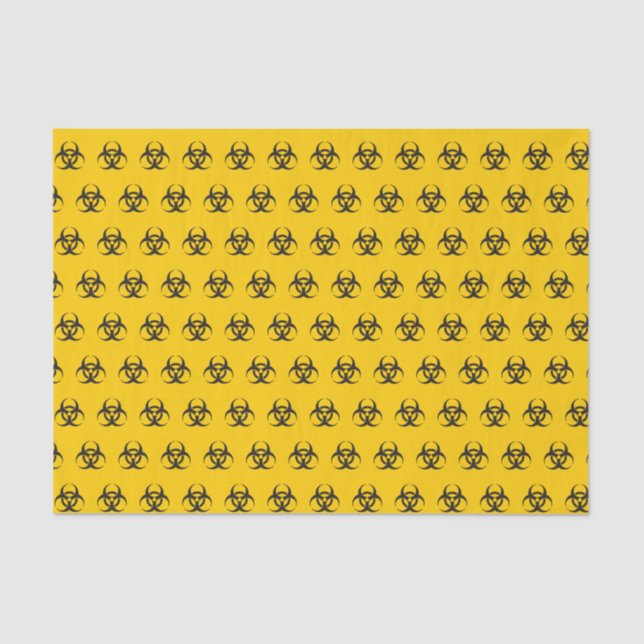 Biogefährdung Icon-Muster Seidenpapier (Vorderseite)