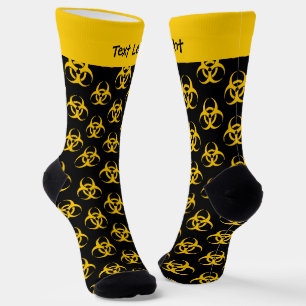 Biogefährdung-Icon-Mustersocken Socken