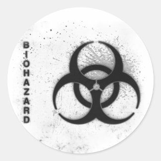 Biogefährdung Runder Aufkleber