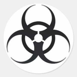 Biogefährdung Runder Aufkleber