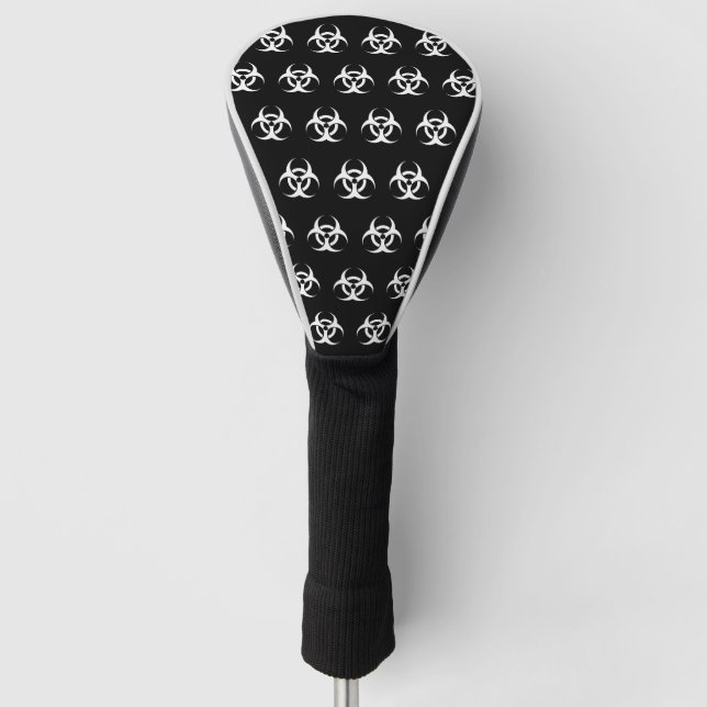 Biogefährdung Symbol Golf Head Cover Golf Headcover (Vorderseite)