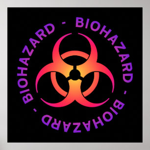 Biogefährdung Symbol Poster