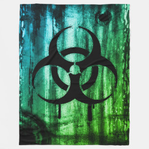Biogefährdung Symbol Schwarzer Spraystift Grün Fleecedecke