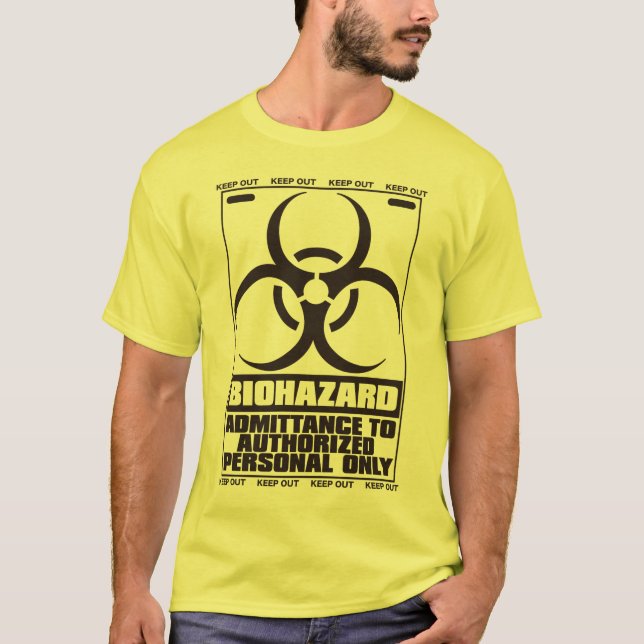 BIOGEFÄHRDUNG T-Shirt (Vorderseite)