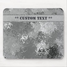 Biogefährdung Urban Camouflage Mousepad mit benutz