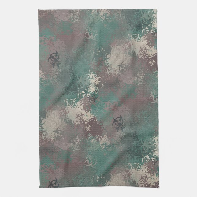 Biogefährdung Woodland Camouflage Handtuch (Vertikal)