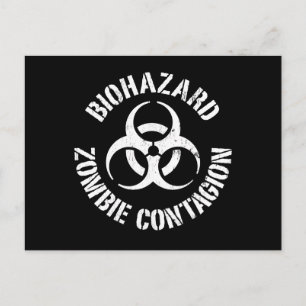 Biogefährdung: Zombie-Ansteckung Postkarte