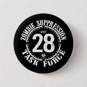 Biogefährdung: Zombie-Ansteckungsknopf Button