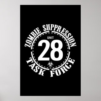 Biogefährdung Zombie Task Force Poster