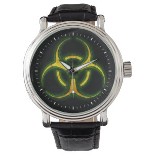 Biogefährdung Zombie Warning Armbanduhr