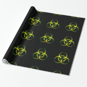 Biogefährdung-Zombie-Warnung Geschenkpapier