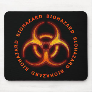 Biogefährdung-Zombie-Warnung Mousepad