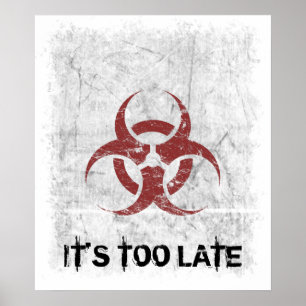 BiogefährdungGrunge kundengerecht Poster