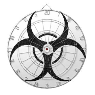 Biogefahrenzeichen Dartscheibe