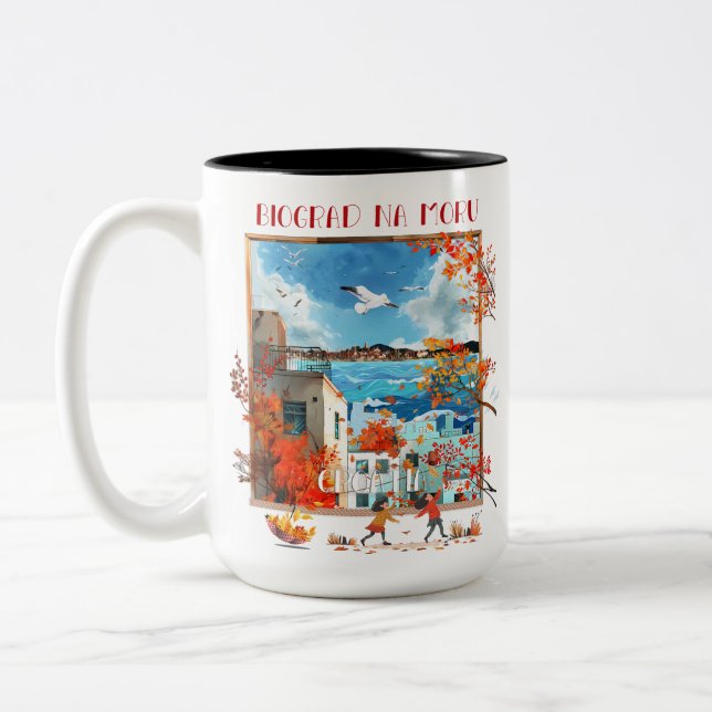 Biograd na moru 2 zweifarbige tasse (Links)