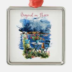Biograd na moru 3 ornament aus metall