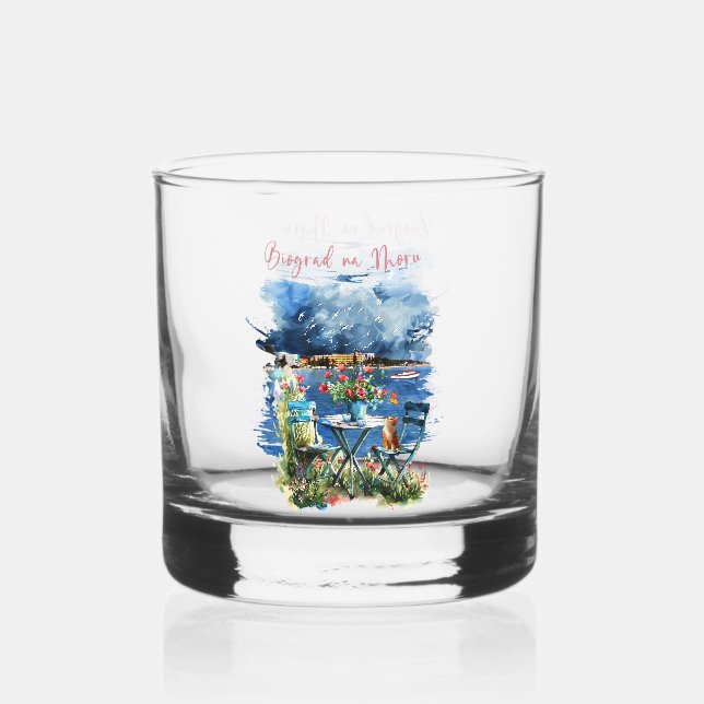 Biograd na moru 3 whiskyglas (Vorderseite)