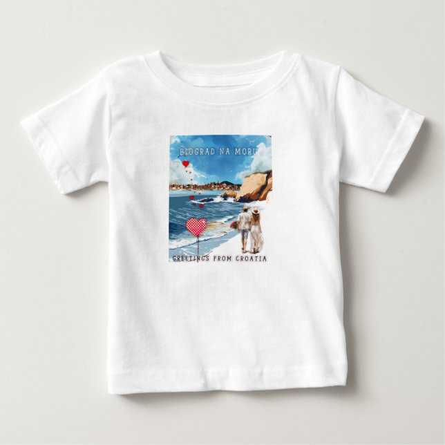 Biograd na moru 5 baby t-shirt (Vorderseite)