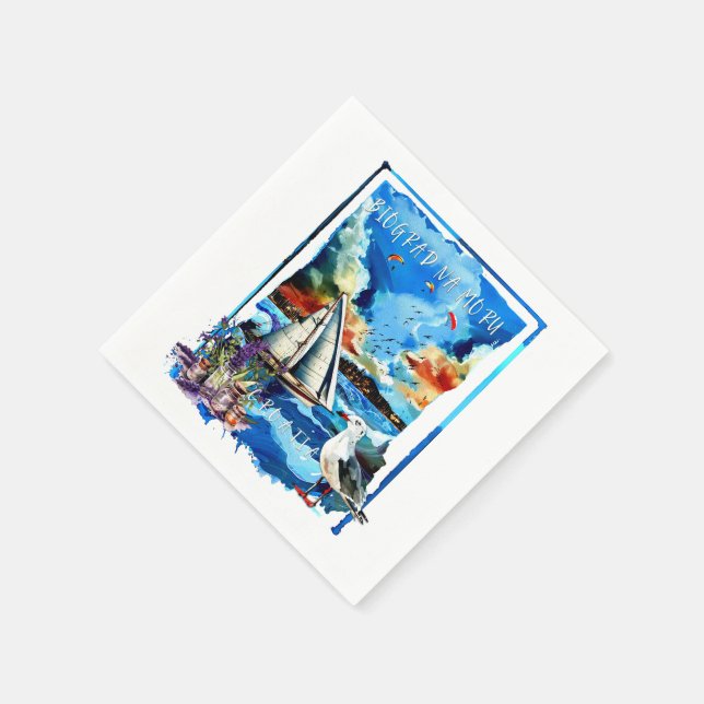 Biograd na Moru Serviette (Ecke)