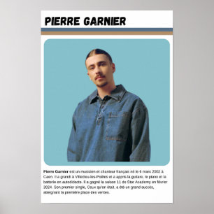 Biografie-Poster Pierre Garnier - Star Academy Poster