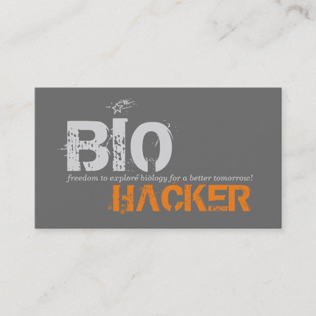 Biohacker Visitenkarte (Vorderseite)