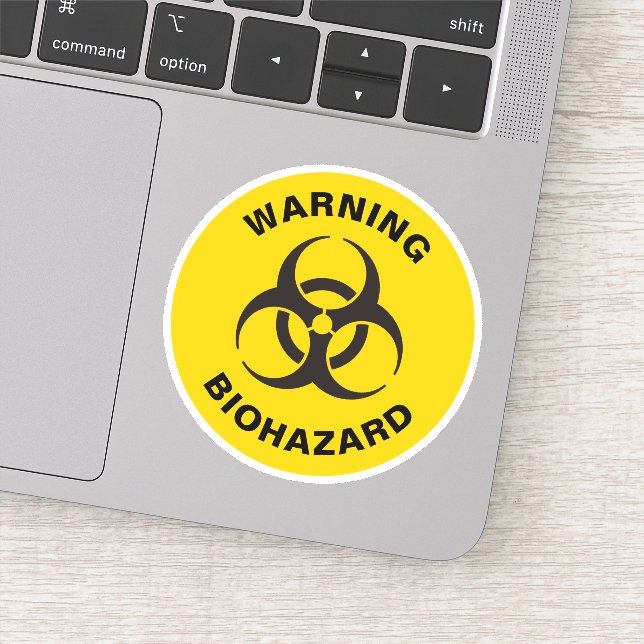Biohazard Icon Aufkleber (Detail)