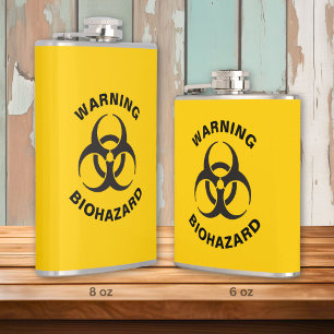 Biohazard Icon Flachmann