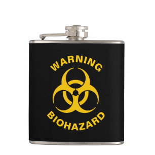 Biohazard Icon Flachmann