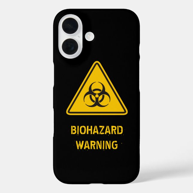 Biohazard Icon iPhone 16 Hülle (Rückseite)