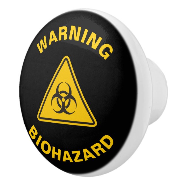 Biohazard Icon Keramikknauf (Rechts)