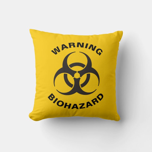 Biohazard Icon Kissen (Vorderseite)