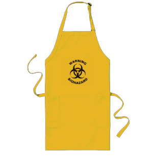 Biohazard Icon Lange Schürze