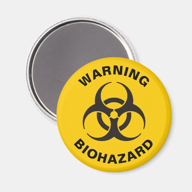 Biohazard Icon Magnet (Vorderseite/Rückseite)