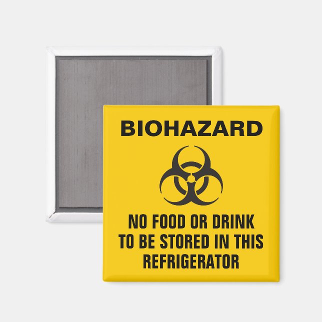 Biohazard Icon Magnet (Vorderseite/Rückseite)