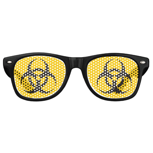 Biohazard Icon Partybrille (Vorderseite)