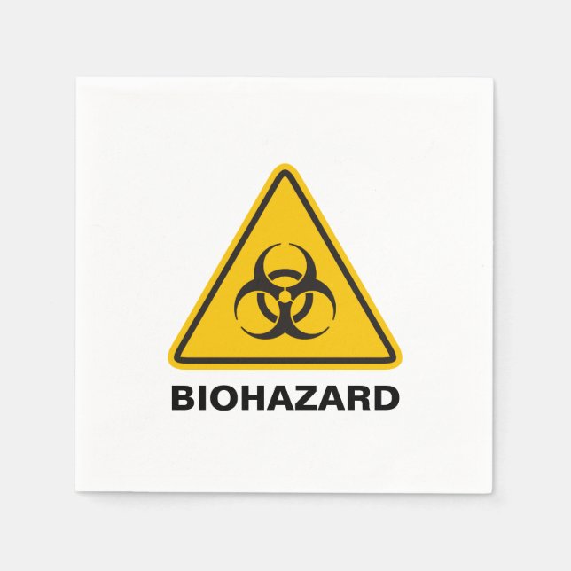 Biohazard Icon Serviette (Vorderseite)