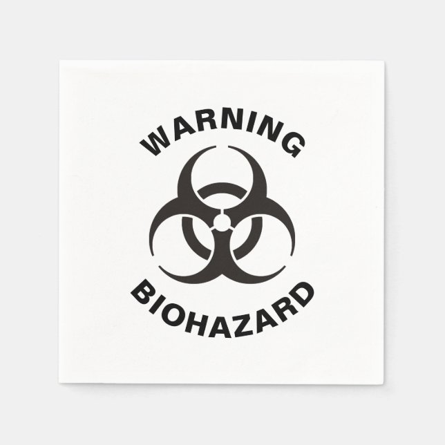 Biohazard Icon Serviette (Vorderseite)