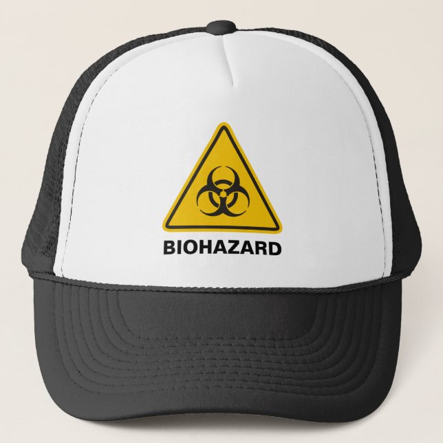 Biohazard Icon Truckerkappe (Vorderseite)
