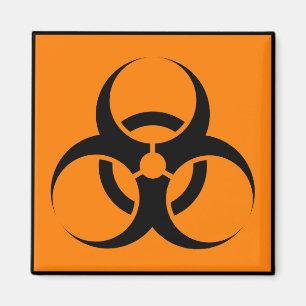 Biohazard-Symbol PartyTime Wein-Käse-Abendessen Magnet