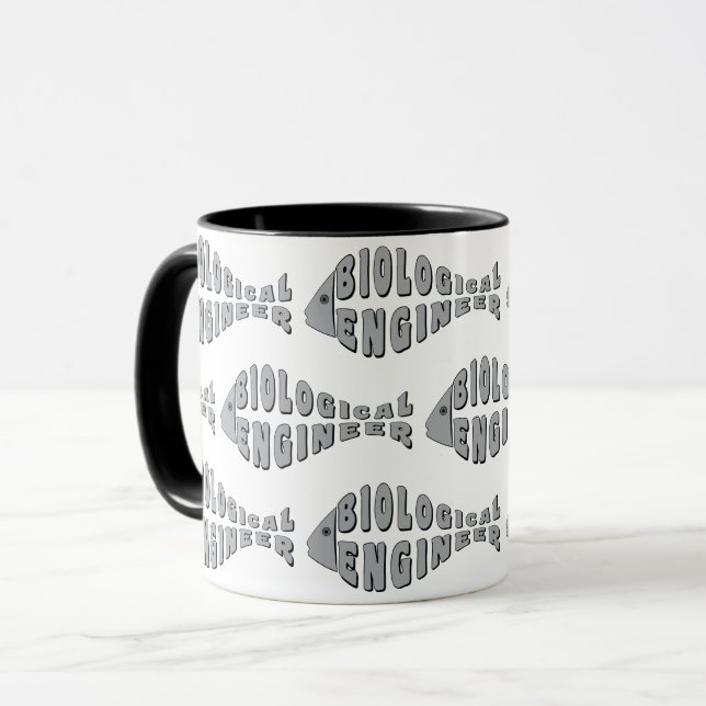 Bioingenieur Graufisch Tasse (Vorderseite Links)