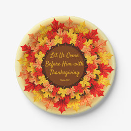 Biokonzept Herbst lässt Erntedank klein 7" Pappteller