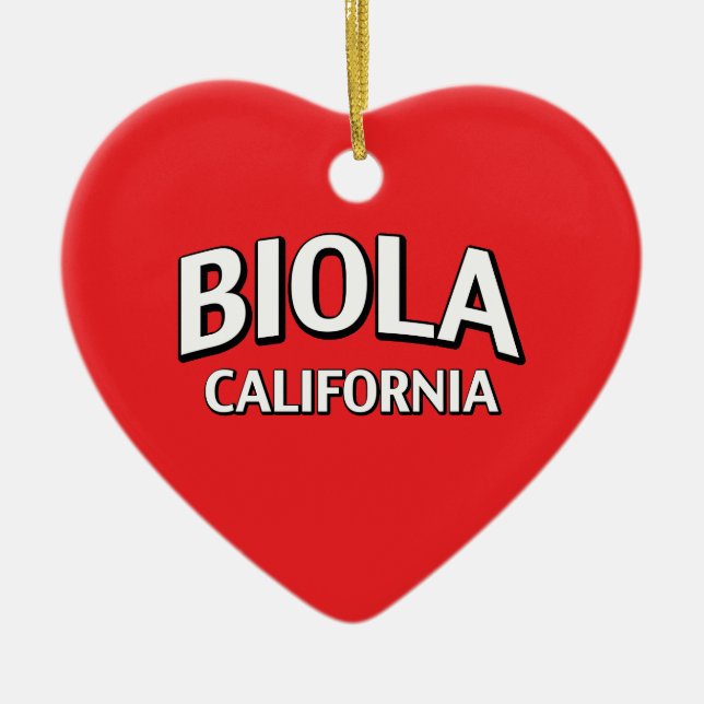 Biola Kalifornien Keramik Ornament (Vorne)