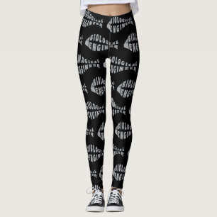 Biologe Ingenieur Grauer Fisch Leggings