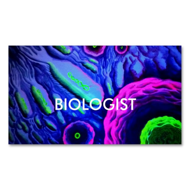 Biologe Magnetische Visitenkarte (Vorderseite)