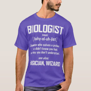 Biologe Science Noun Definition Funny Biology T-Shirt