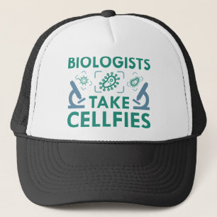 Biologen machen Cellfies Truckerkappe