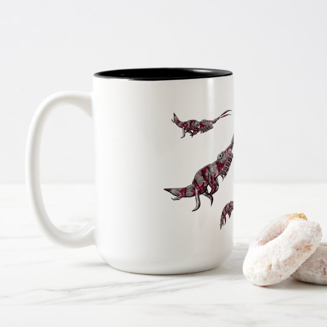 Biological classification for a carcinologist  zweifarbige tasse (Mit Donut)