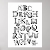 Biologie-Alphabet-Poster (18x24)