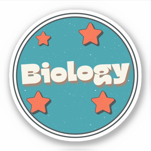 Biologie Aufkleber (Vorderseite)